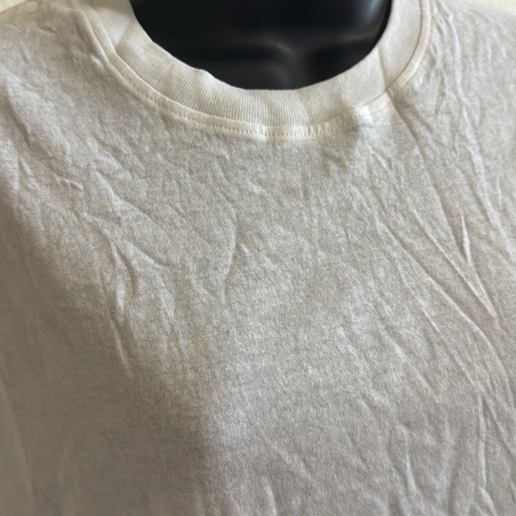 Dickies Classic White Crewneck Tee with Logo Patch - Size Small - Picture 4 of 6